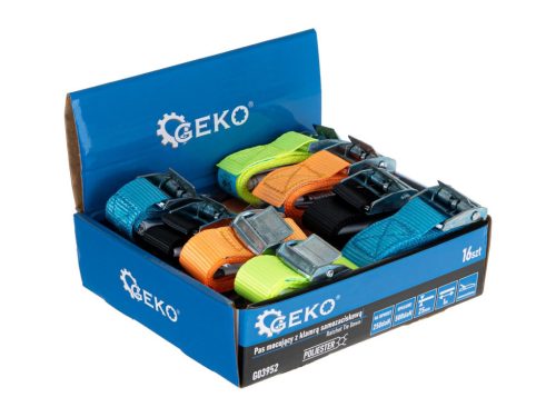 GEKO rögzítő heveder 25 mm X 1 m, 250 kg, önzáró csattal