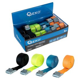   GEKO rögzítő heveder 25 mm X 4 m, 500 kg, önzáró csattal