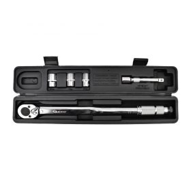   GEKO 1/2" nyomatékkulcs 28 - 210 Nm, hosszítóval,dugófejekkel