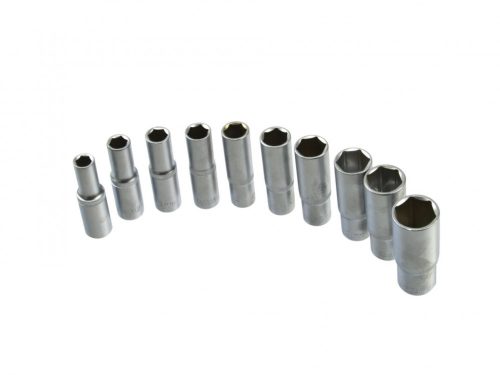 GEKO hosszított dugófej készlet, 1/2" 10-24mm, 10db-os