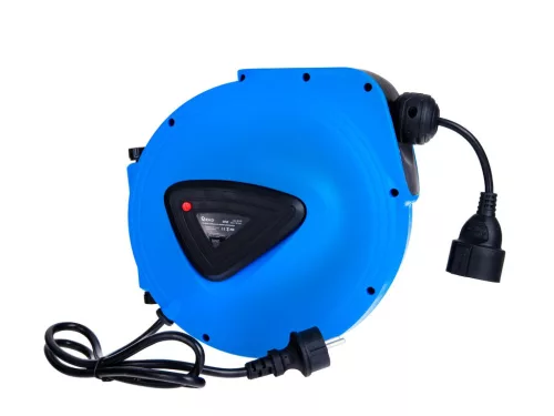 GEKO elektromos hosszabbító, autómata orsóval és fali rögzítéssel, 15 m - es