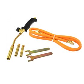   GEKO háromfejű gázperzse készlet, 13-15-17mm, 1,5m-es gumitömlő