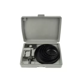   GEKO körkivágó készlet fára és gipszkartonra, 64-127 mm, 8db-os