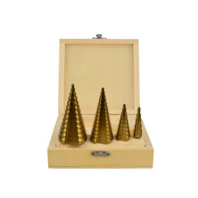   GEKO 4db-os lépcsős fúró készlet 4-12, 4-20, 4-32, 4-39 mm