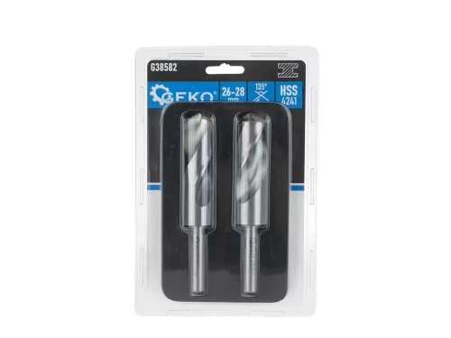 GEKO fémfúró készlet 2 db-os, 26-28 mm