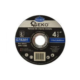 GEKO prémium fémvágó korong 115 x 1 x 22,2 mm Inox