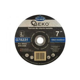 GEKO fémvágó korong 180 x 1,6 x 22,2 mm, inox,