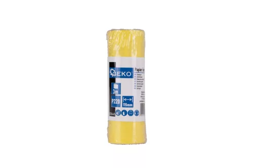 GEKO csiszolópapír tekercsben, 115 mm x 3 m, P220