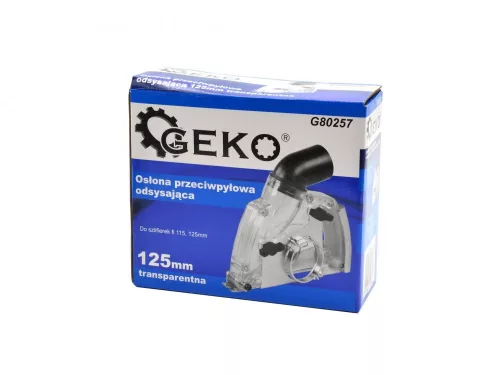 GEKO porelszívó sarokcsiszolóhoz 125 mm-es, átlátszó