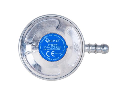 GEKO reduktor, szögletes, 2 m gázcsővel + bilincsek