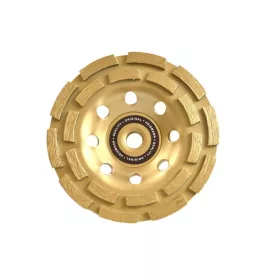   Heidmann kétsoros gyémánt csiszolókorong, 5 mm, 125mm, M14
