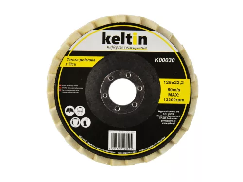 Keltin lamellás filckorong 125 mm, polírozáshoz