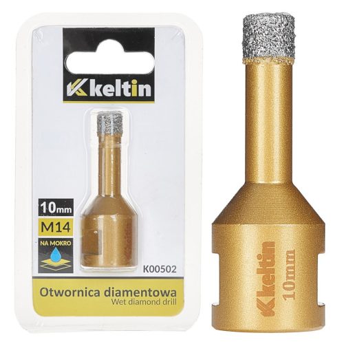 Keltin gyémánt körkivágó 10 mm, sarokcsiszolóra M14 menettel