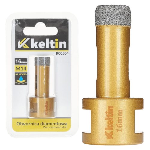 Keltin gyémánt körkivágó 16 mm, sarokcsiszolóra M14 menettel