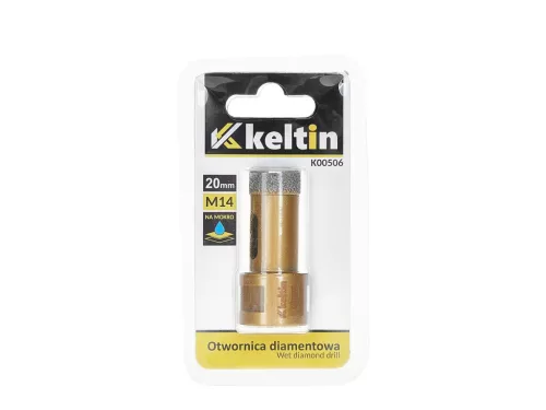 Keltin gyémánt körkivágó 20 mm, sarokcsiszolóra M14 menettel