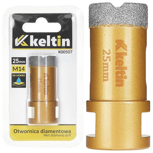 Keltin gyémánt körkivágó 25 mm, sarokcsiszolóra M14 menettel