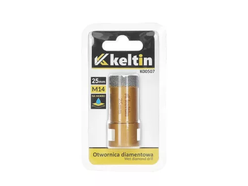 Keltin gyémánt körkivágó 25 mm, sarokcsiszolóra M14 menettel