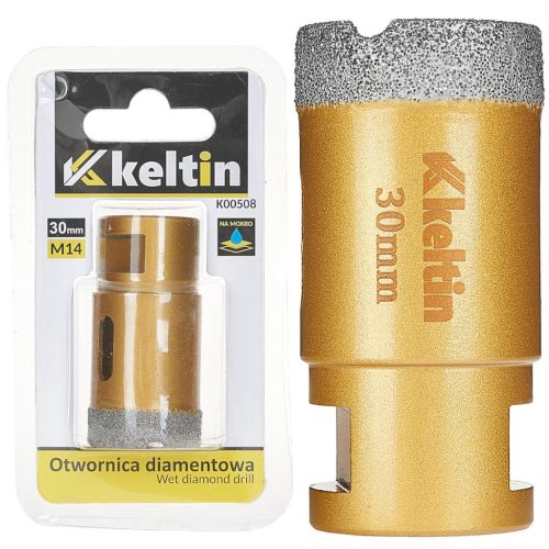 Keltin gyémánt körkivágó 30 mm, sarokcsiszolóra M14 menettel