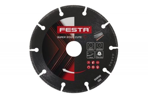 Festa gyémánt vágókorong fémre 125mm x 22,2 mm