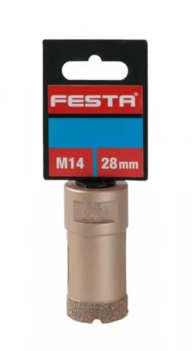 Festa gyémánt körkivágó 28 mm, sarokcsiszolóra M14 menettel