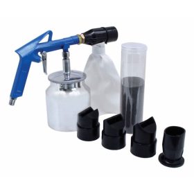   Satra homokfúvó pisztoly készlet, tartállyal, 4 db heggyel