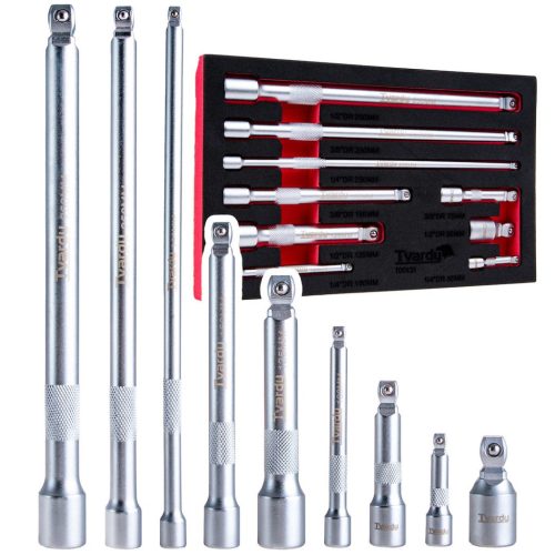 Tvardy 9 részes billegő hosszabbító készlet 1/4" 3/8" 1/2" CrV