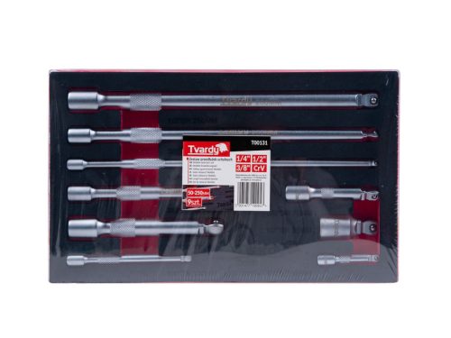 Tvardy 9 részes billegő hosszabbító készlet 1/4" 3/8" 1/2" CrV