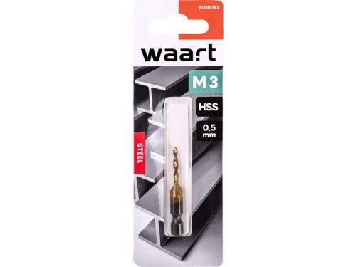 Waart HSS menetvágó fúrószár M3 X 0,5 X 54 X 28 mm, bit befogással
