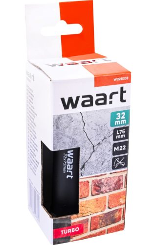 Waart gyémánt koronafúró 32X75 mm, M22