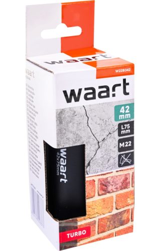 Waart gyémánt koronafúró 42X75 mm, M22