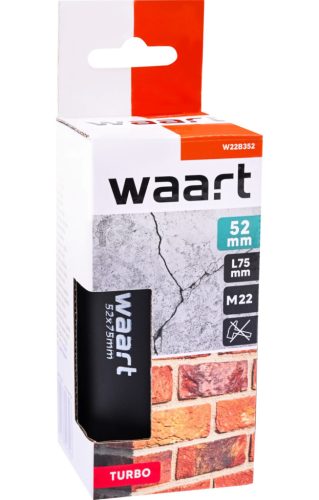 Waart gyémánt koronafúró 52X75 mm, M22