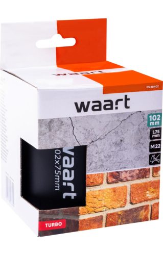 Waart gyémánt koronafúró 102X75 mm, M22