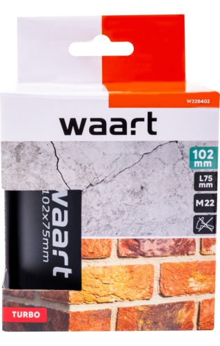 Waart gyémánt koronafúró 102X75 mm, M22