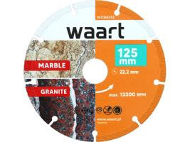 Waart gyémánt vágókorong gránithoz, márványhoz, 125 X 22,2 mm