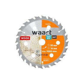 Waart vídiás körfűrészlap fához, 165 X 20 X 30T