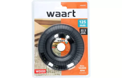 Waart facsiszoló korong domború, 125 mm