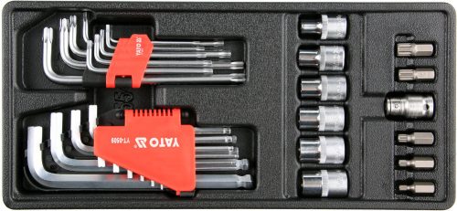 Fiókbetét 5530-hoz: imbusz, torx és 1/2" dugókulcs készlet 31 részes