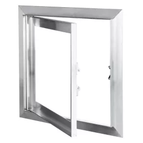   DG 300*300 Aluminiumból készült ellenőrzőablak, gipszkartonozható, pattintós zárral