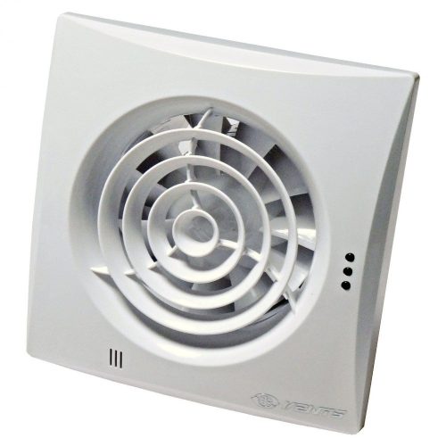 Vents Quiet TH 100 Fürdőszoba ventilátor alacsony zajszinttel, időzítővel, páraérzékelővel
