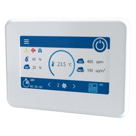   Vents A25 (Színes LED) Érintőkijelzős falra szerelhető vezérlőpanel A21 alaplappal rendelkező légkezelőkhöz