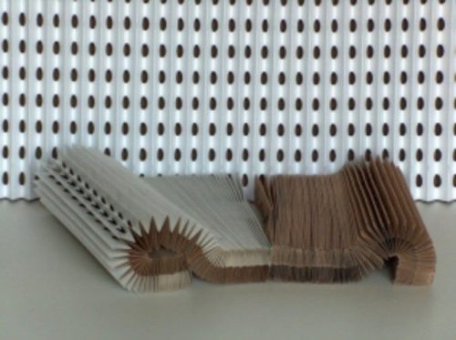 ANDREA STD 0,75x13m méretű papír labirint szűrő, fehér-barna
