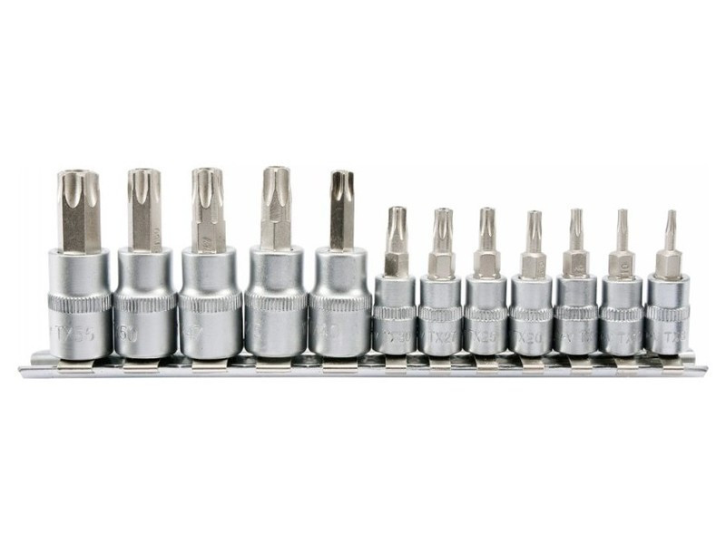 YATO Bithegy dugófejjel Torx Tamperp. 12 r. (1/4 col L=37mm T8-T30, 3/8 col