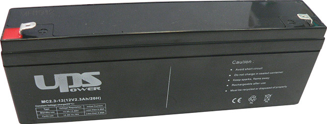 UPS 12V 2,2Ah 12V, 2.3Ah, zselés, ólom akkumulátor, gondozásmentes, 178x35x67mm, 0.99kg.