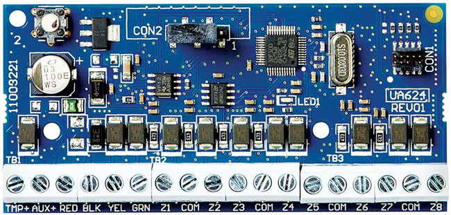 DSC NEO HSM2108 DSC NEO 8 zónás vezetékes bővítő modul.