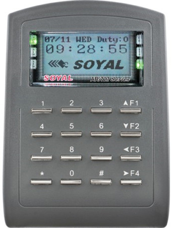 SOYAL AR-727EBi Önálló vagy hálózati vezérlő, kártyaolvasó, billentyűzet, ajtóvezérlő, LAN, RS-485, LCD.