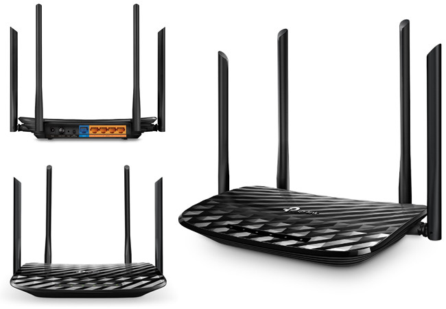 TP-LINK ARCHER C6 AC1200 Vezeték nélküli router, dual band, 300/867Mbps, 802.11ac/n/a, 802.11b/g/n, 12VDC.