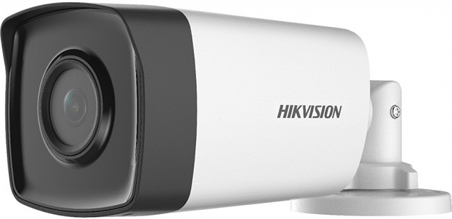 HIKVISION DS-2CE17D0T-IT3F (2.8mm) 2 MP CMOS, 2.8mm, HDTVI/AHD/HDCVI/CVBS, IR 40 m, IP67, DWDR, BLC, HLC, AGC, 12 VDC.