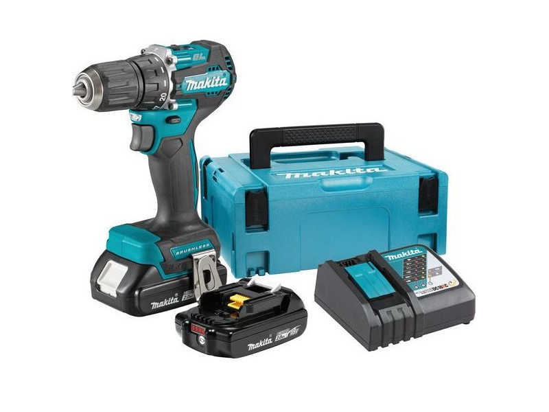 Makita akkus fúró-csavarbehajtó 18V LXT Li-ion BL 40Nm 2x2,0Ah + Makpac koffer