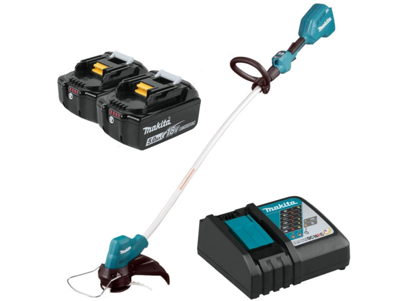 Makita akkus szegélynyíró 18V LXT Li-Ion BL ADT 240 W kihúzható szárú 2x5,0 Ah + RC