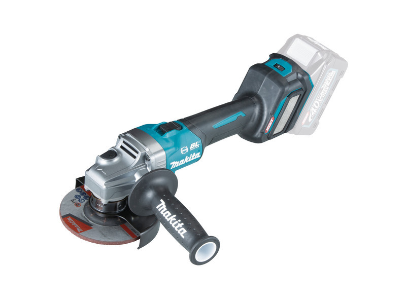 Makita sarokcsiszoló 125mm 40V max XGT Li-ion BL AWS Z + FÉK, akku és töltő nélkül